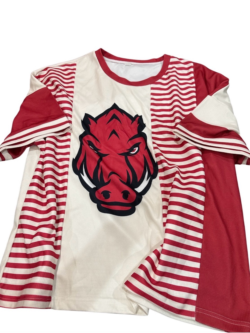 Arkansas Razorback Red White Sizeβ 3X